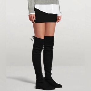 Stuart Weitzman Lowland Black Thigh High Boots